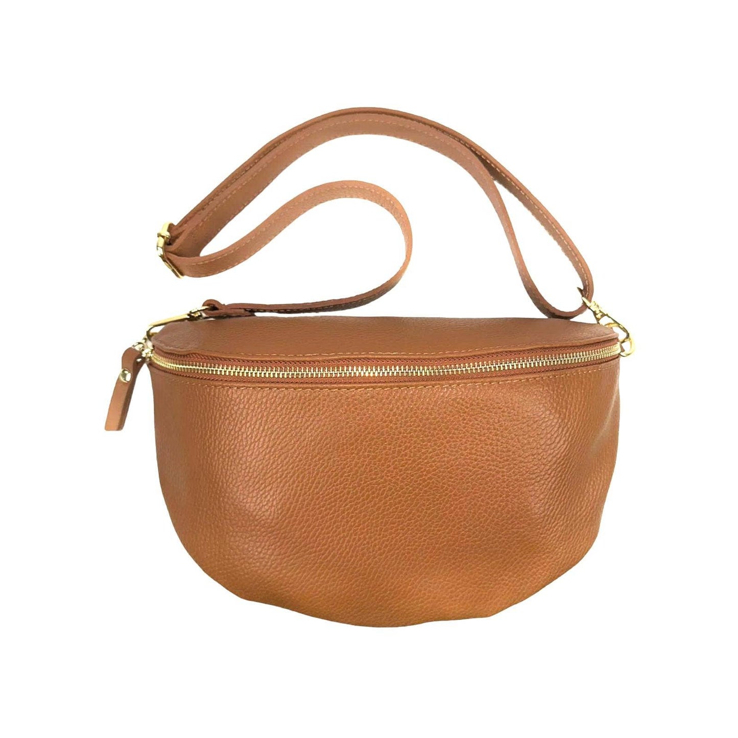 Large Italian Leather Crossbody/Waist Bag