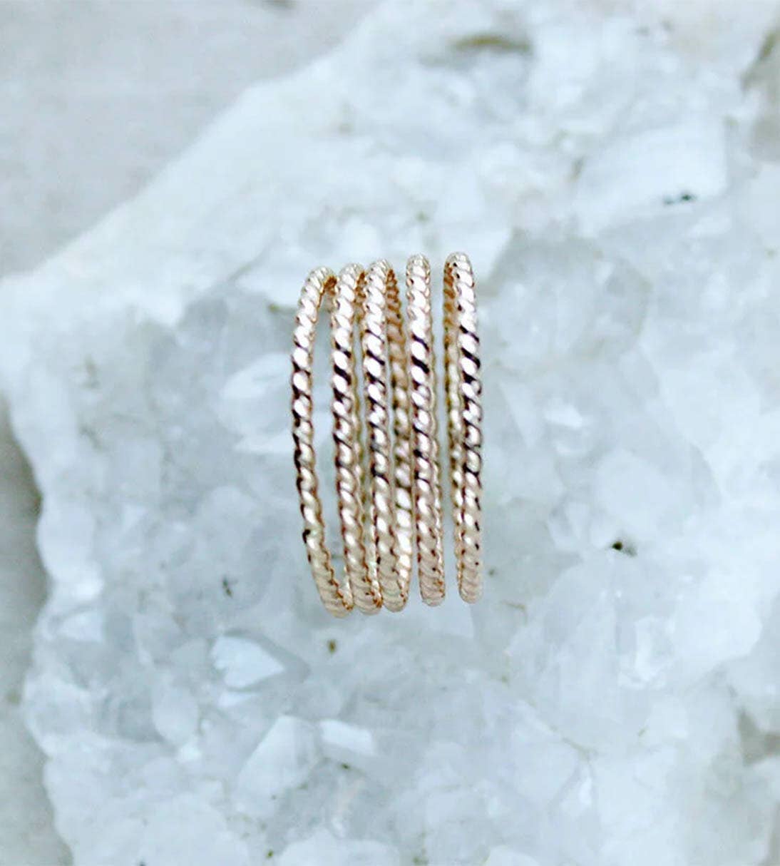 14k Gold Filled Twisted Stacking Ring
