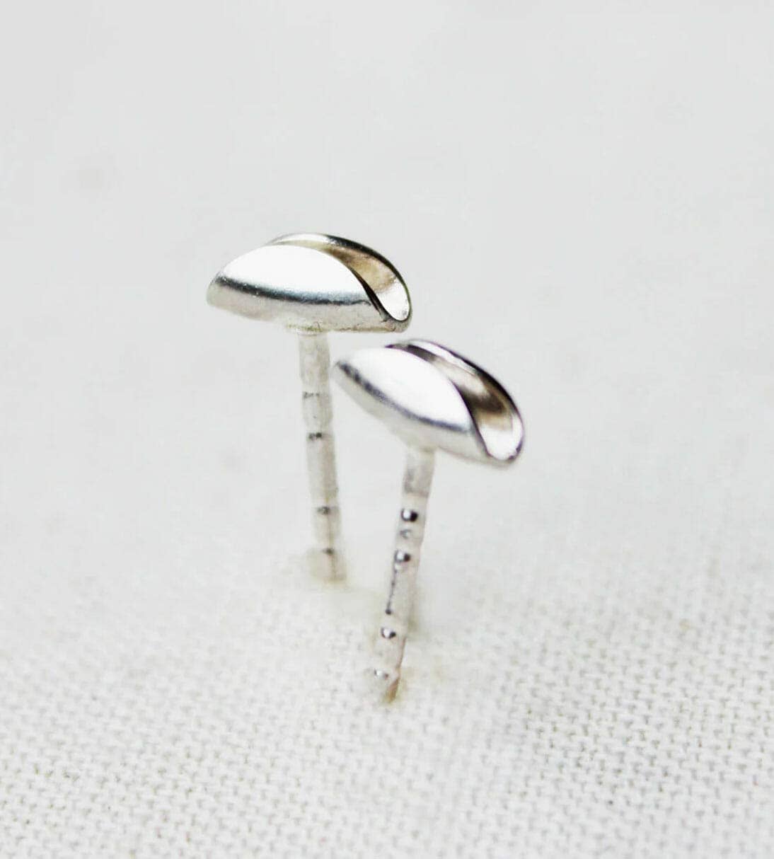 Tiny Taco Studs | Sterling Silver