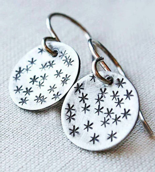 Silver Star Earrings