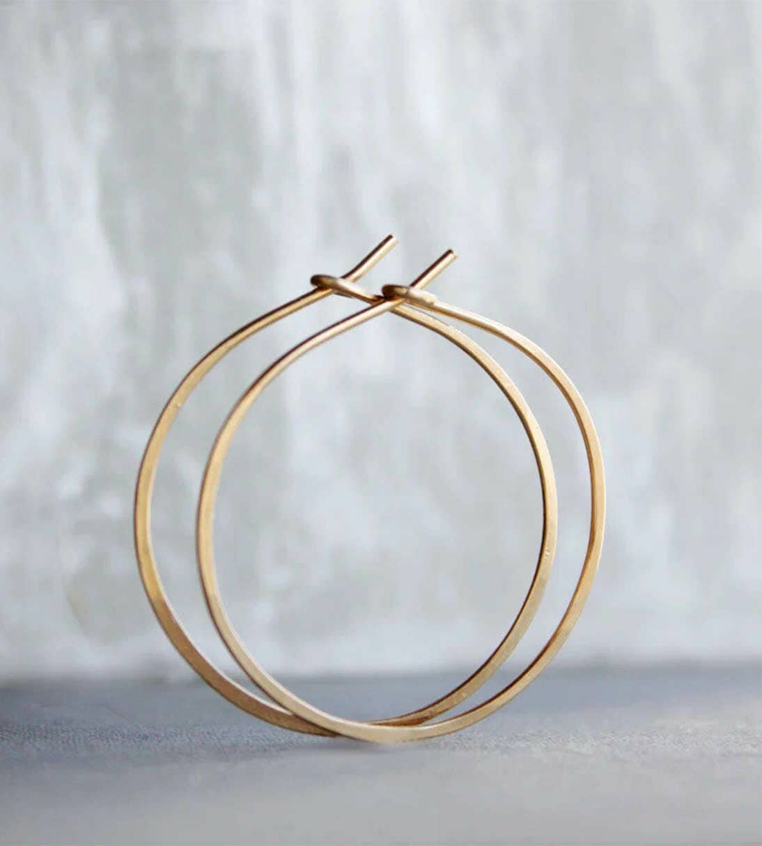 Gold Hoop Earrings, 14k gold filled