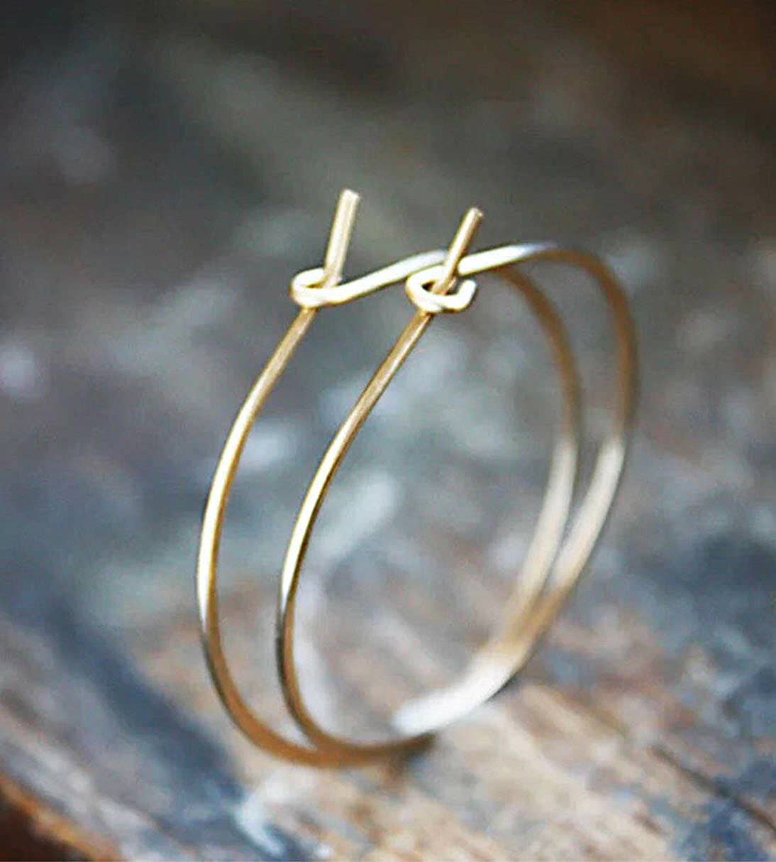 Gold Hoop Earrings, 14k gold filled