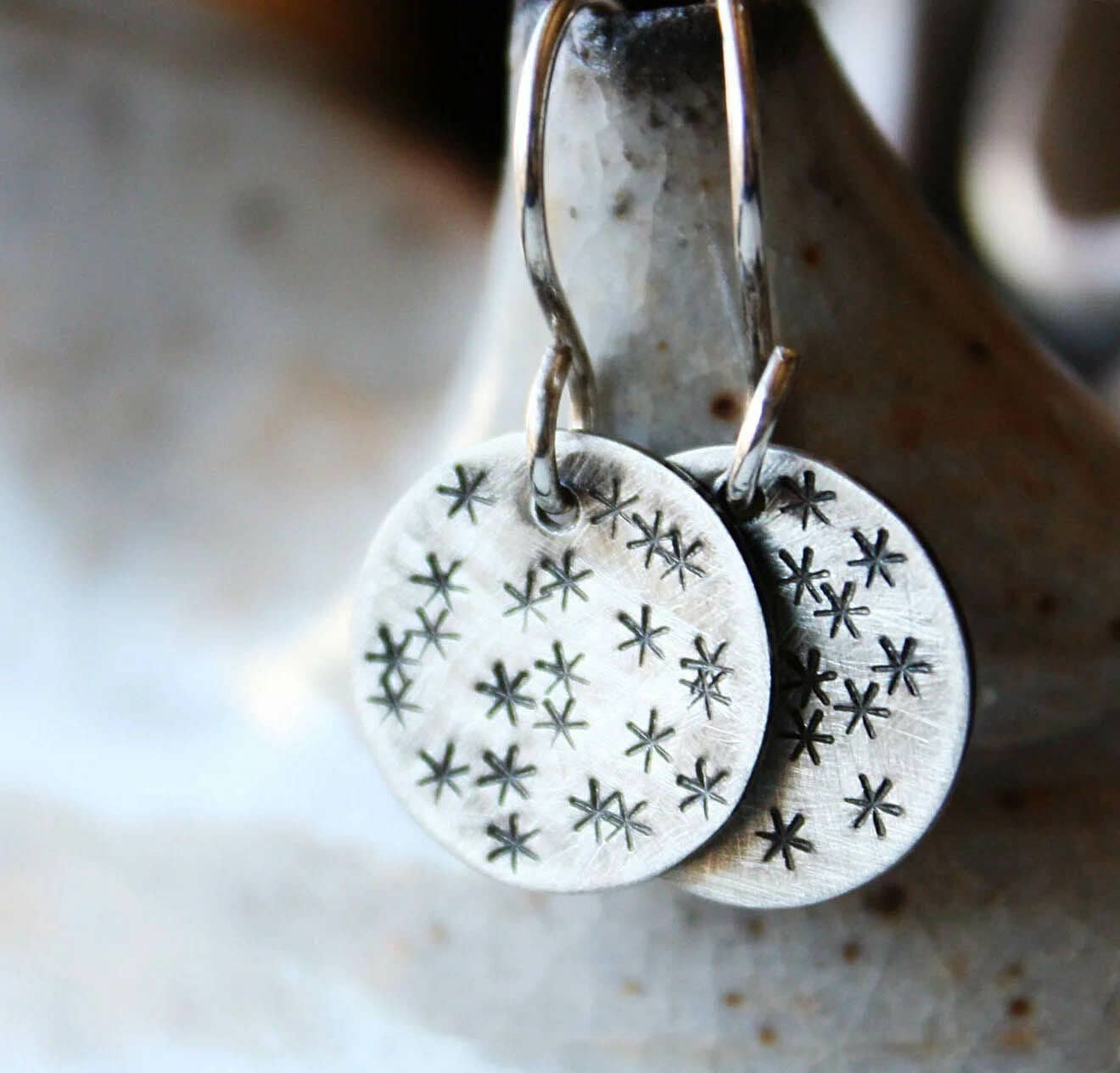 Silver Star Earrings