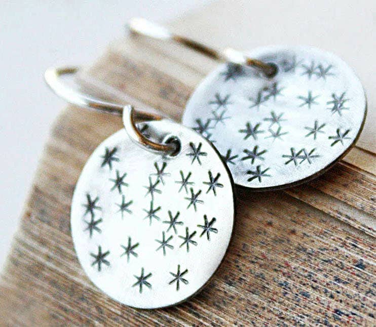 Silver Star Earrings