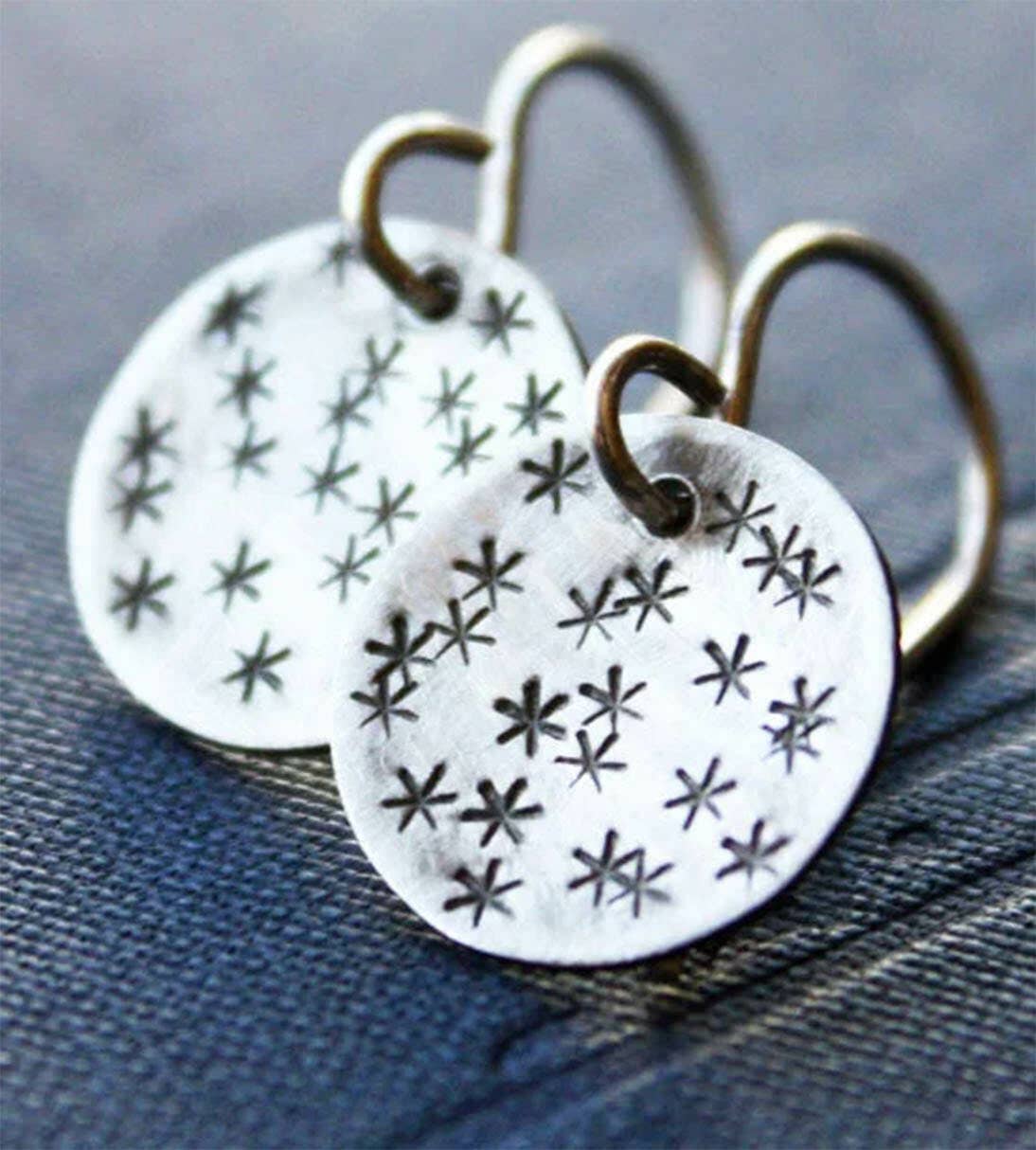 Silver Star Earrings