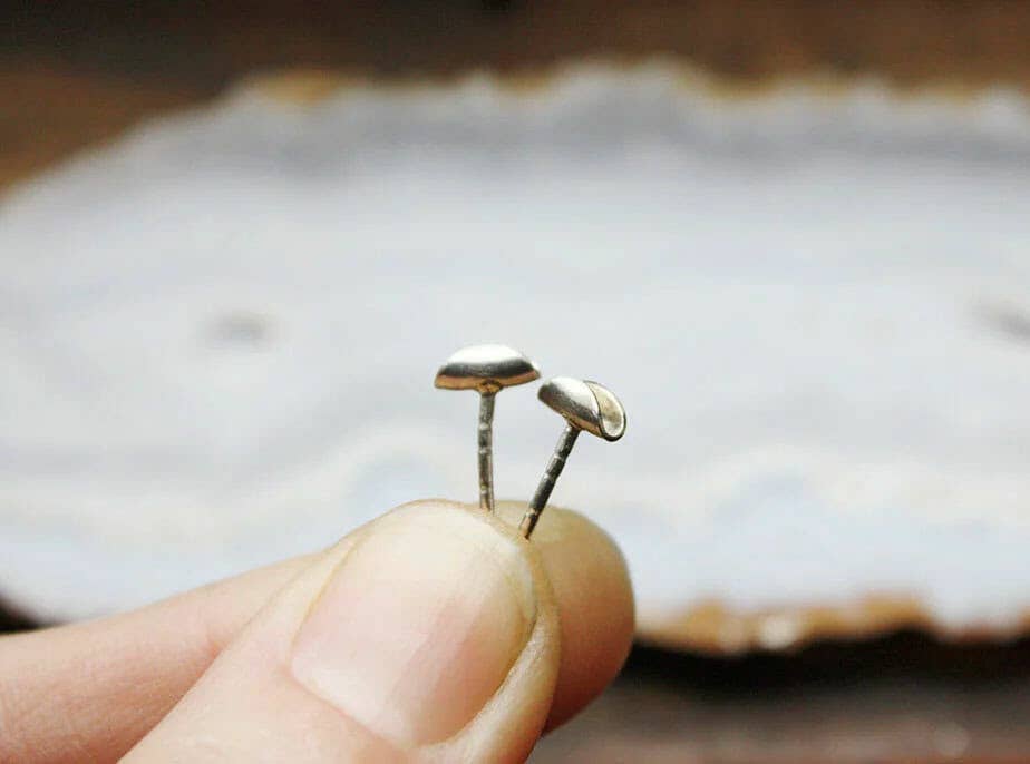 Tiny Taco Studs | Sterling Silver