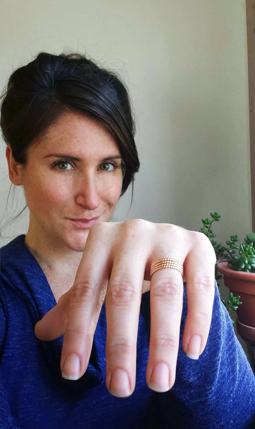 14k Gold Filled Twisted Stacking Ring