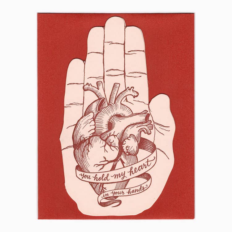 Heart in your hand card