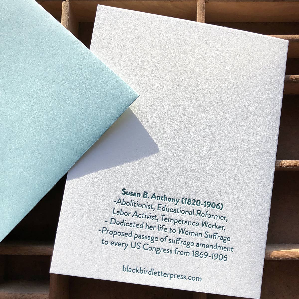 Susan B Anthony card