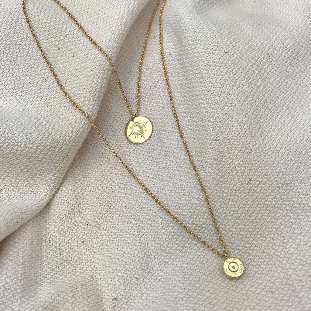 Layered North Star Bullet Necklace