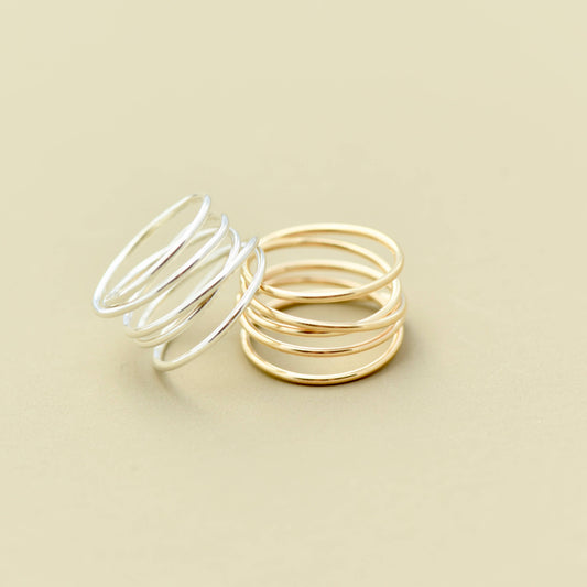 Elegant Continuous Wrap Band Ring