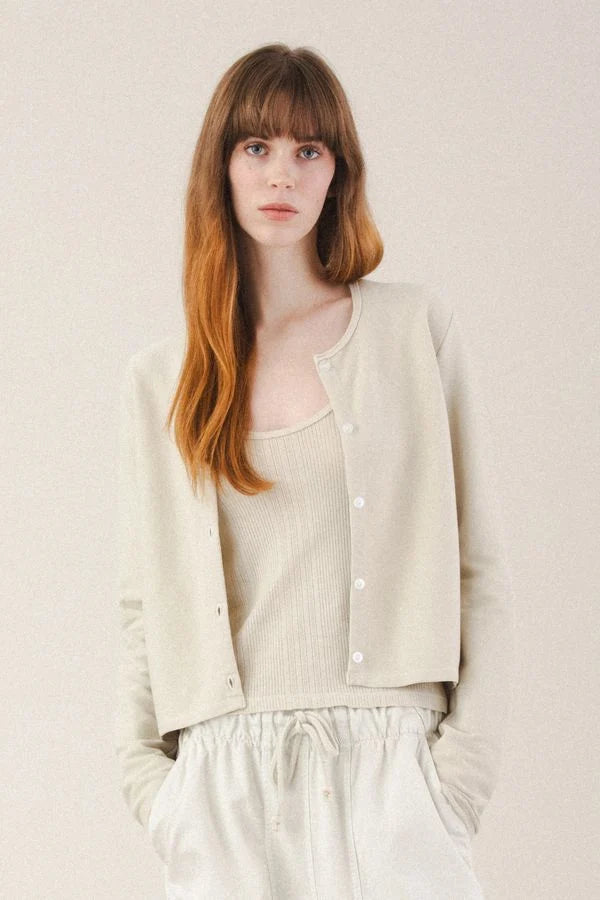 Prairie Underground Pointelle Scoop Top | Oyster