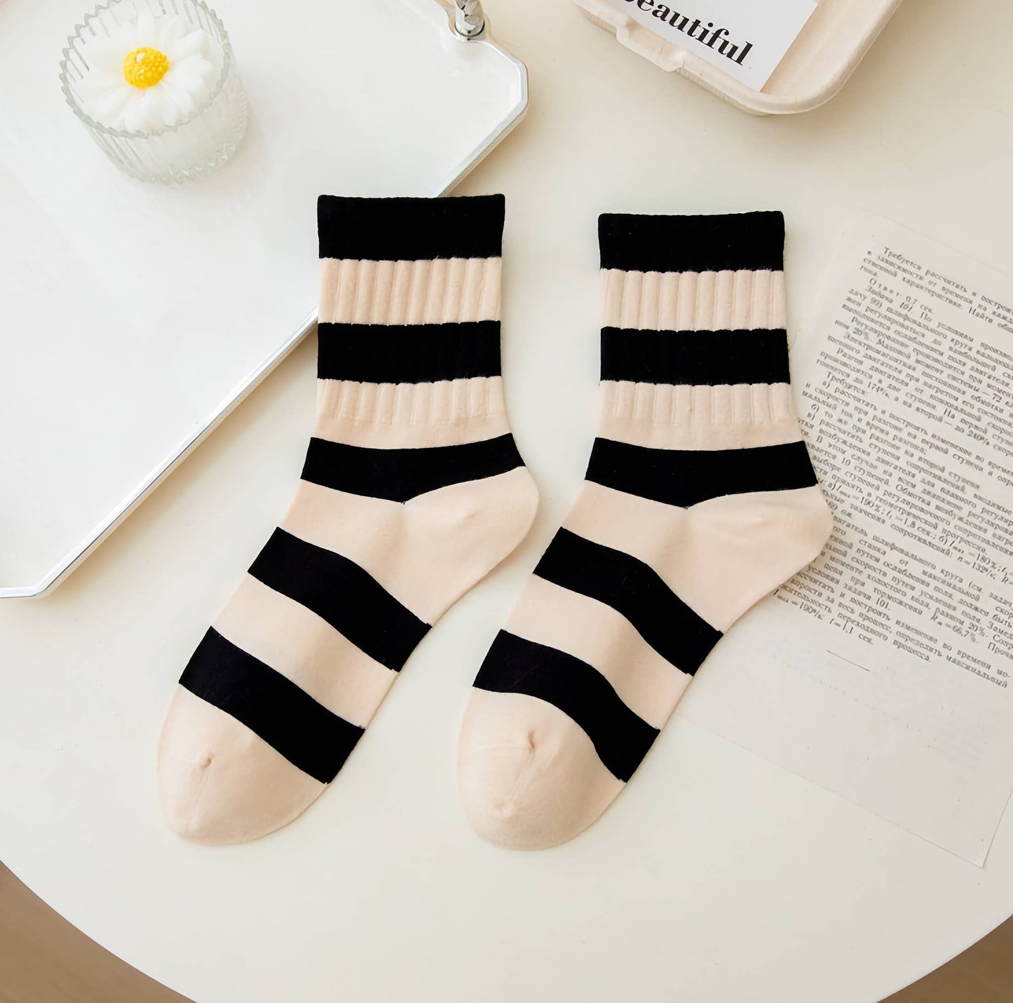 Striped Cotton Socks