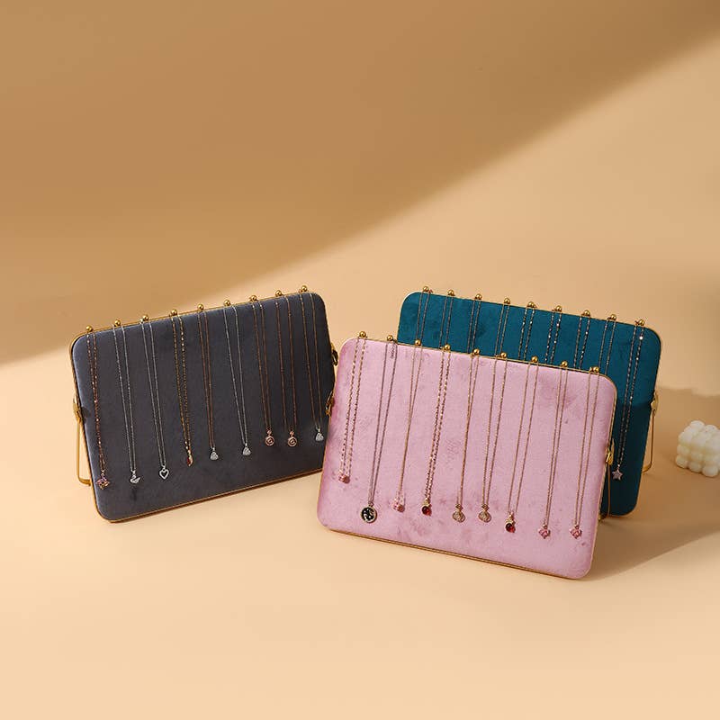 Vintage Inspired 2-Tone 9-hook display ramp slanted