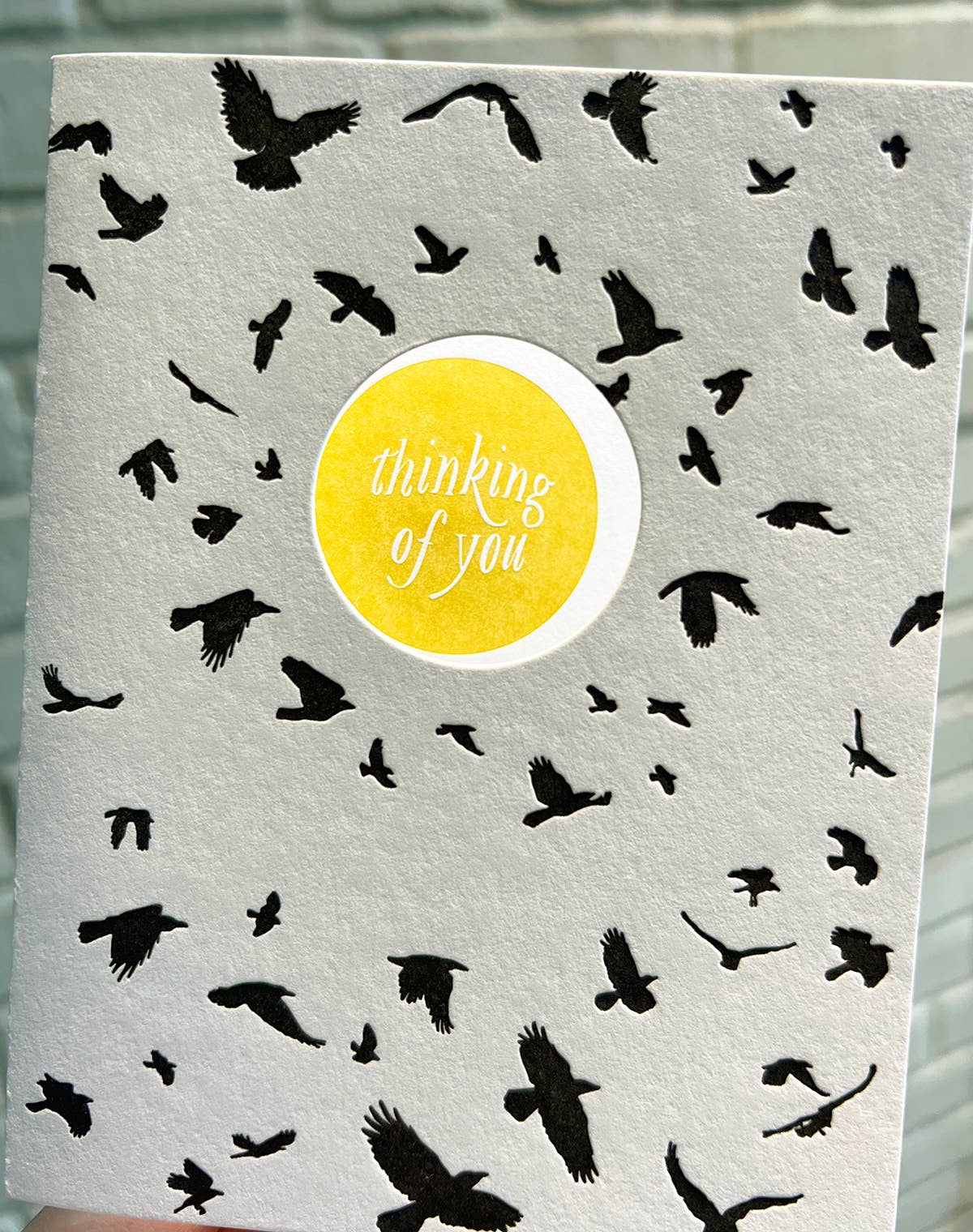 Thinking of you crows card