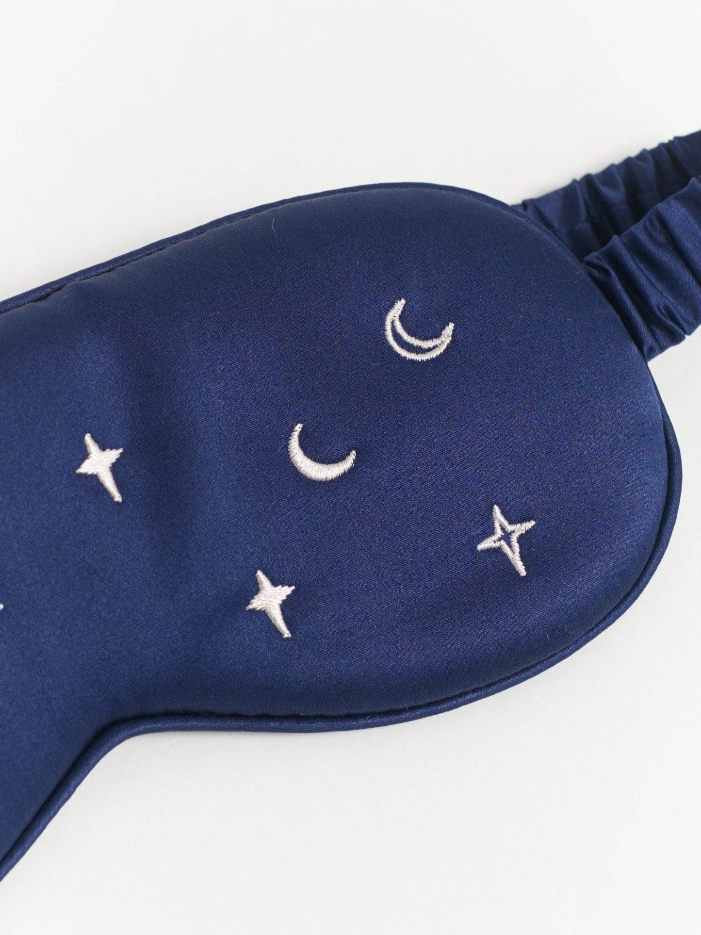 Moonlit Stars Silk Sleep Eye Mask - Navy