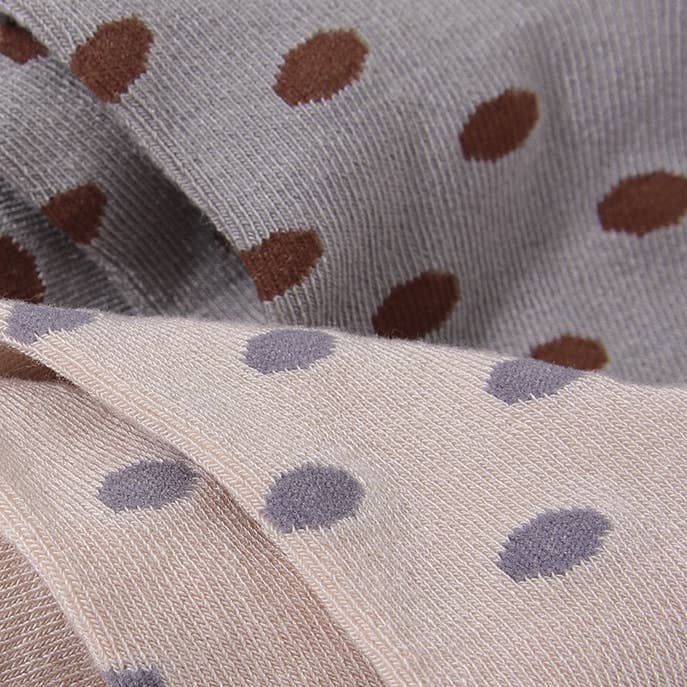 Mulberry Silk Polka Dot Socks