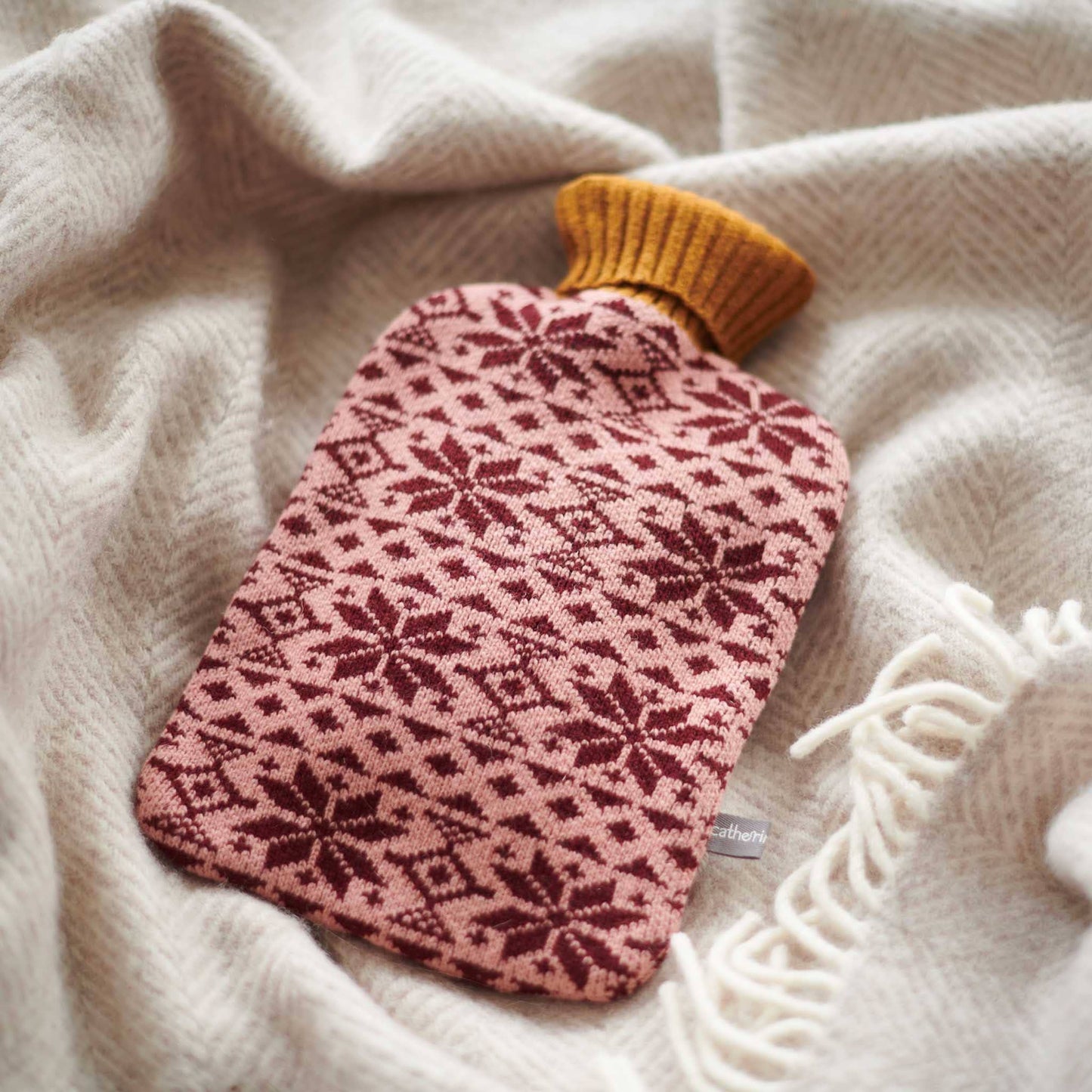 Hot Water Bottle w/ Merino Lambswool Cover