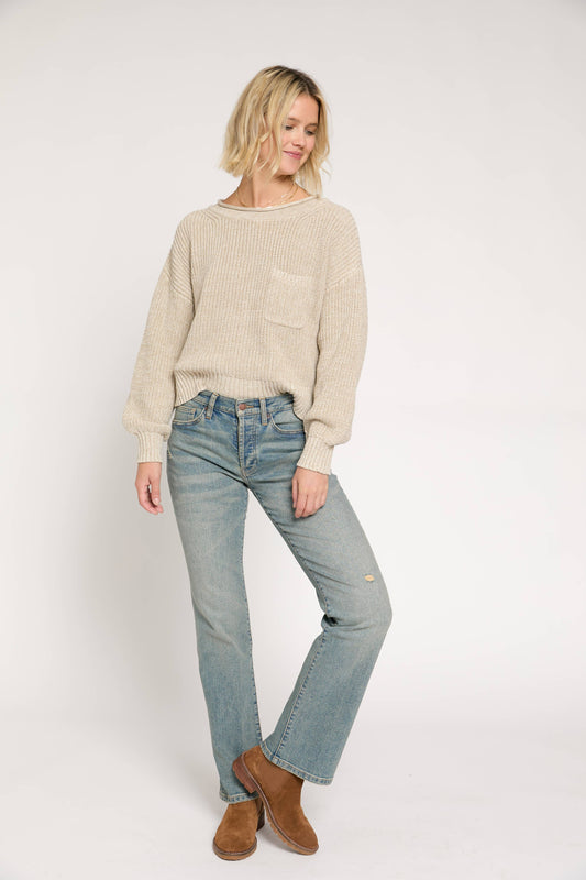 Stanley Mid Rise Bootcut Jean, 4-Year Vintage