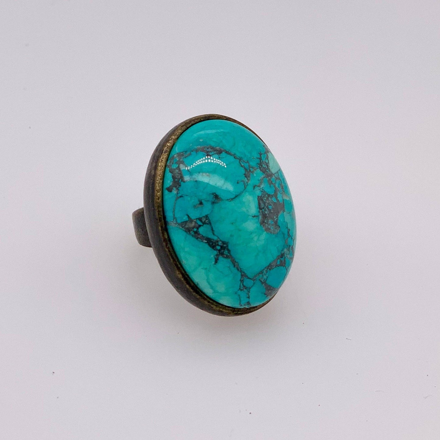 Single Oval Stone Ring