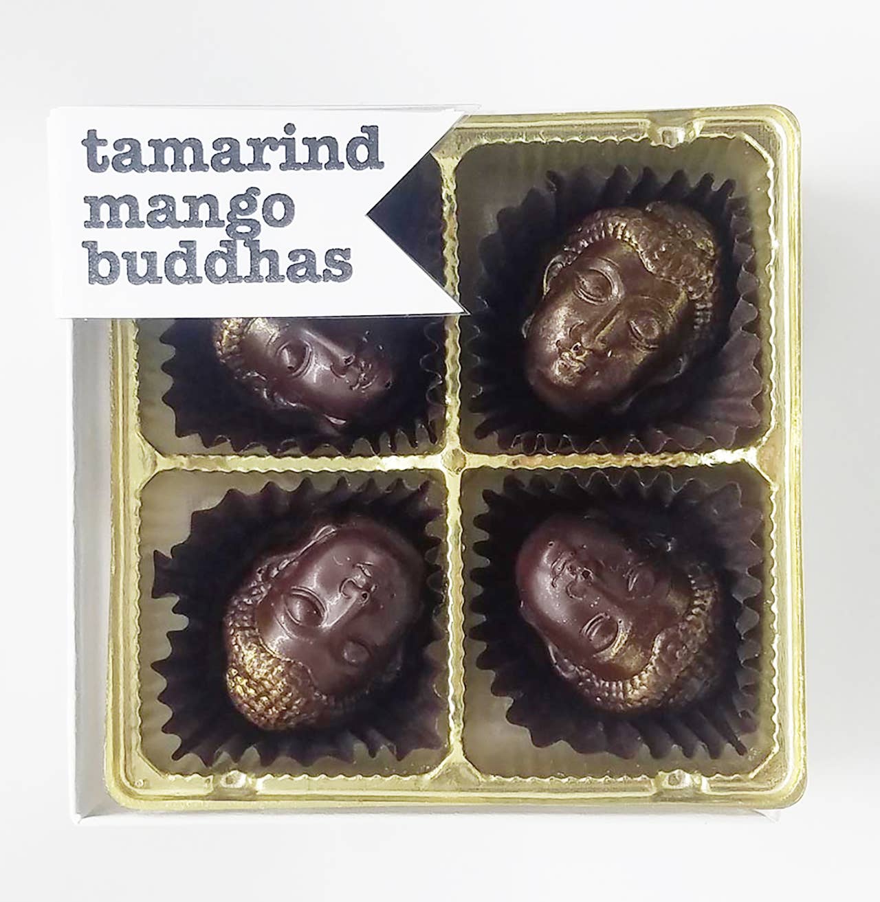 Tamarind Mango Buddhas - organic fair trade dark chocolate