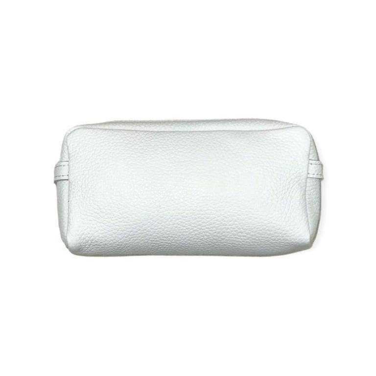 Women's High Quality Zippered Leather Toiletry Bag on Sale