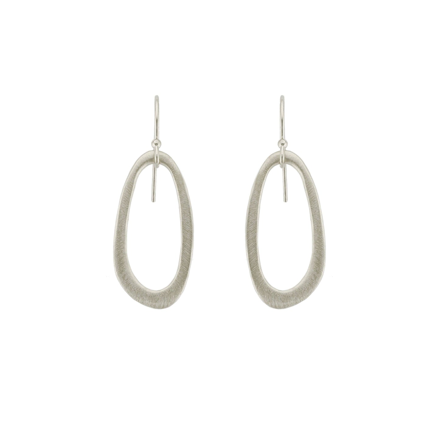 Small Oval Earrings in Silver or Vermeil