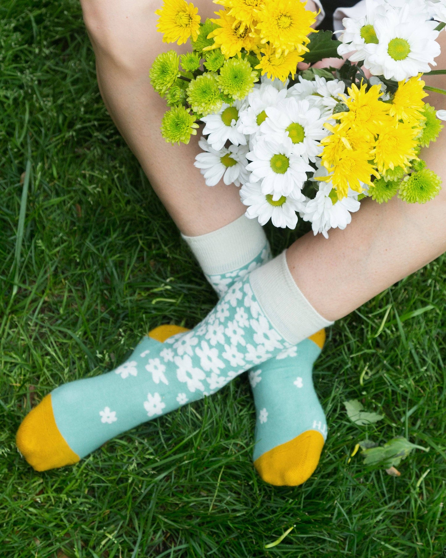 Flower Power Men's + Women's Organic Socks