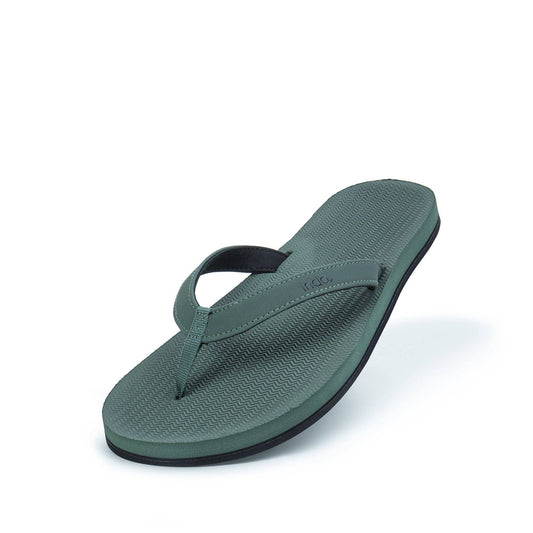 Women's Flip Flops Eco Recycled Soles Fall Footwear - Leaf