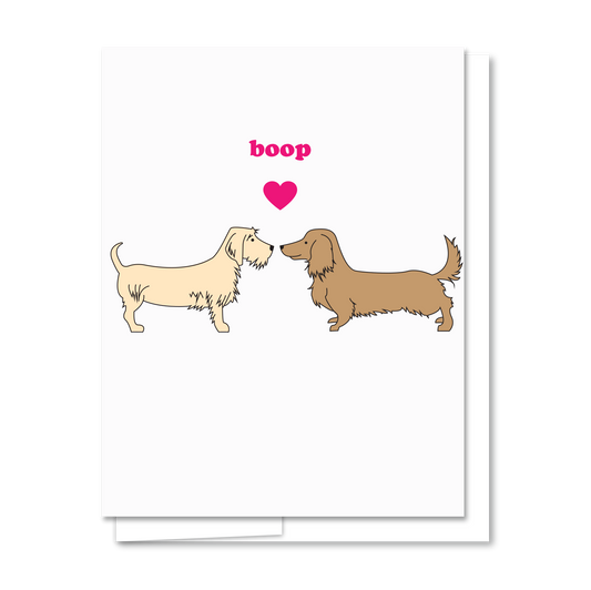 Boop - Letterpress Funny Love Card