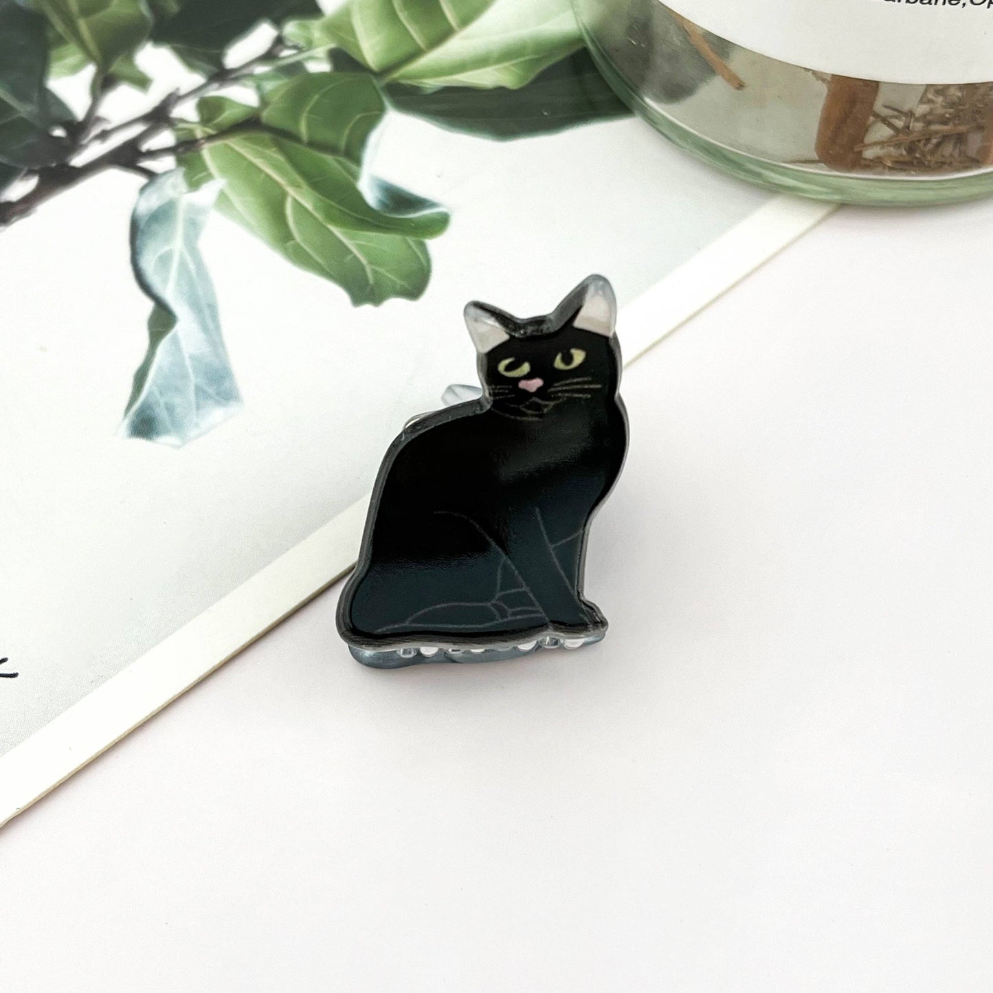 Mini Cute Kitten Hair Claw Clip