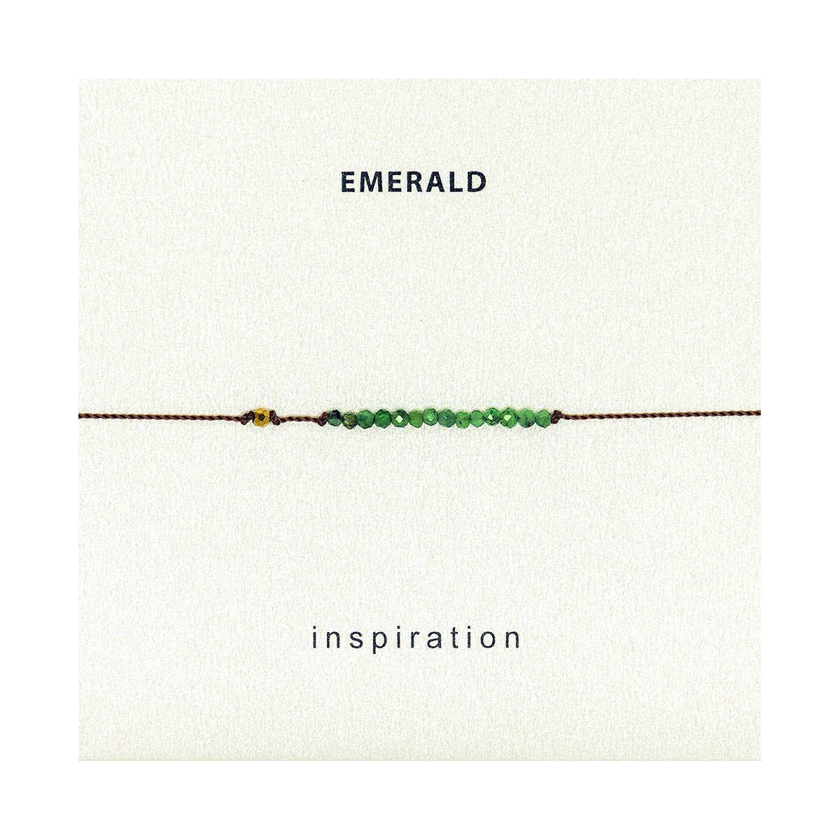 Emerald Inspiration Bracelet, Valentine's Day Gift for Her
