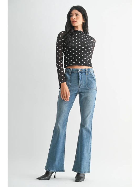 Utility Slim Bootcut Jeans