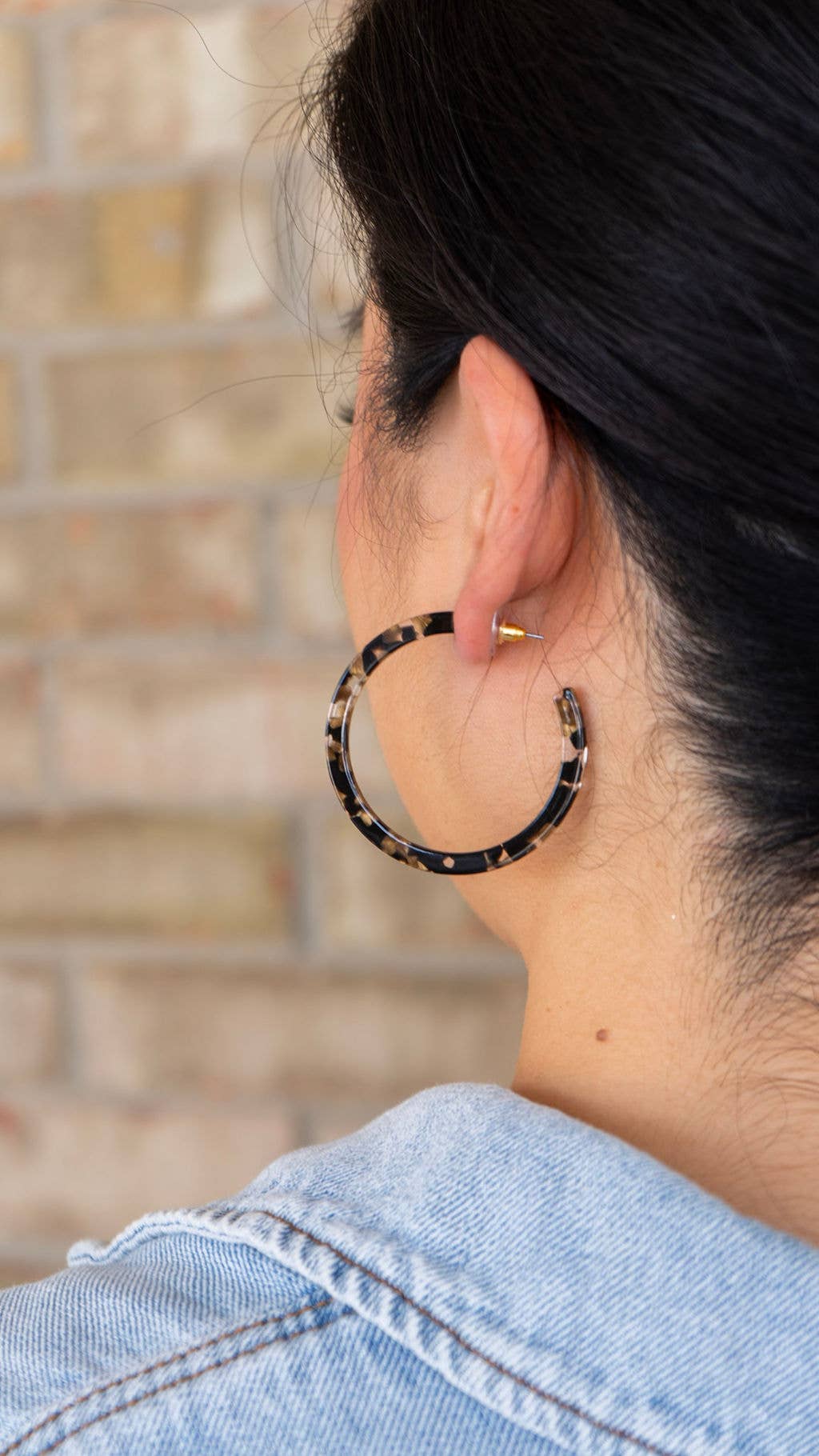 Cameron Hoops - Black & Bronze // Fall, Holiday, Earrings