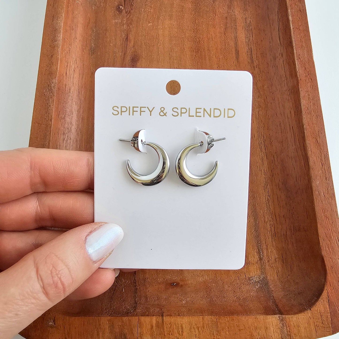 Luxe Selena Hoops - Silver // Everyday basics, Jewelry