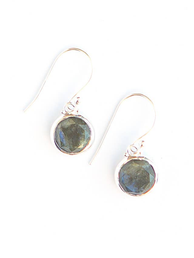Reflection Sterling Silver Earrings - Labradorite