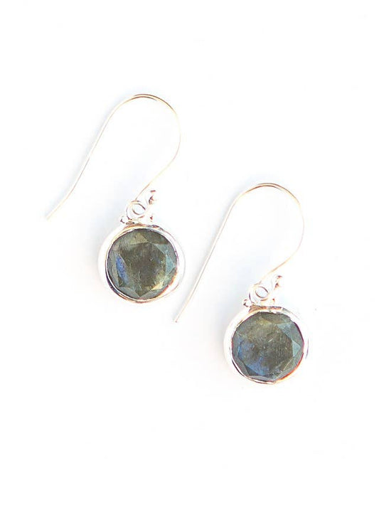 Reflection Sterling Silver Earrings - Labradorite