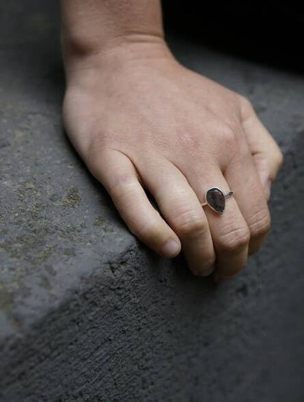 In Love and Labradorite Sterling Silver Ring