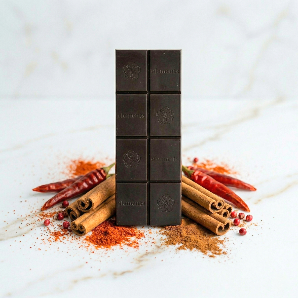 Spicy Cayenne Cinnamon Dark Chocolate | Vegan Organic