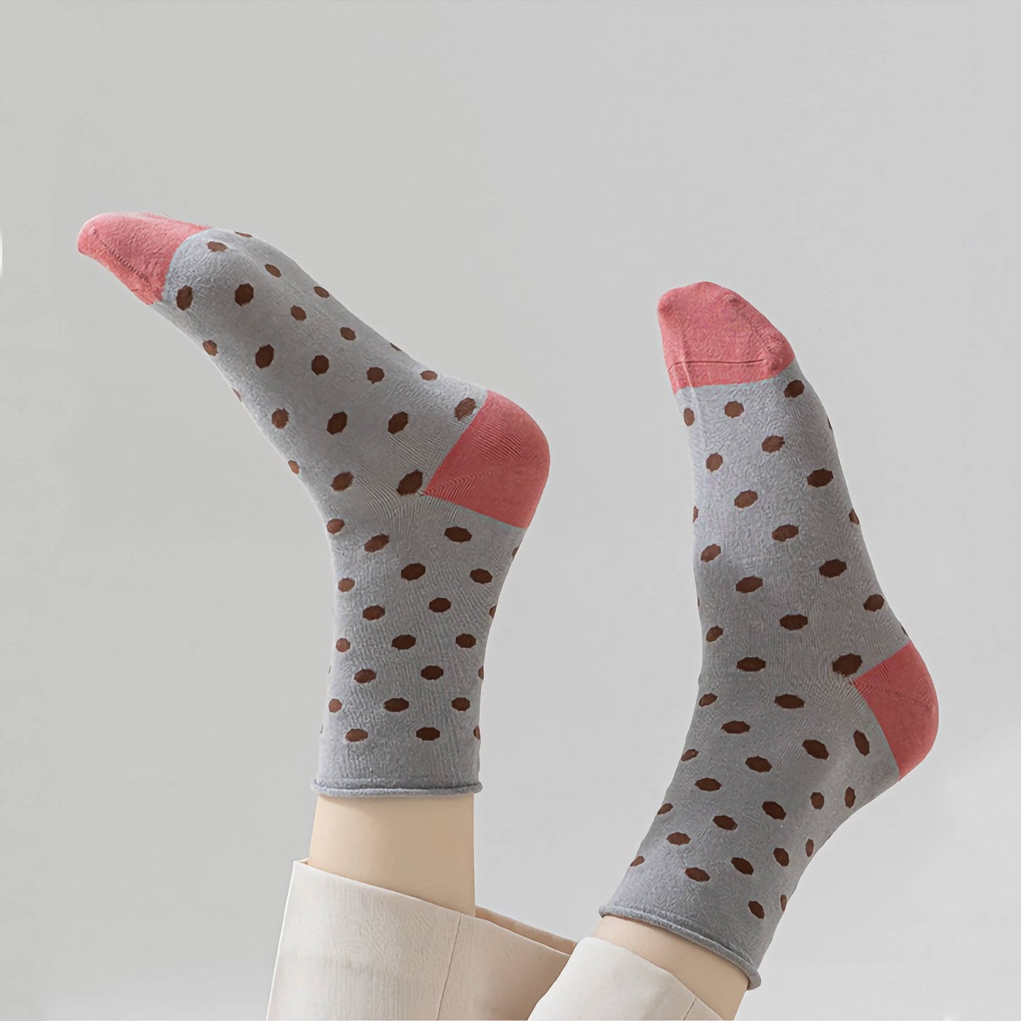 Mulberry Silk Polka Dot Socks