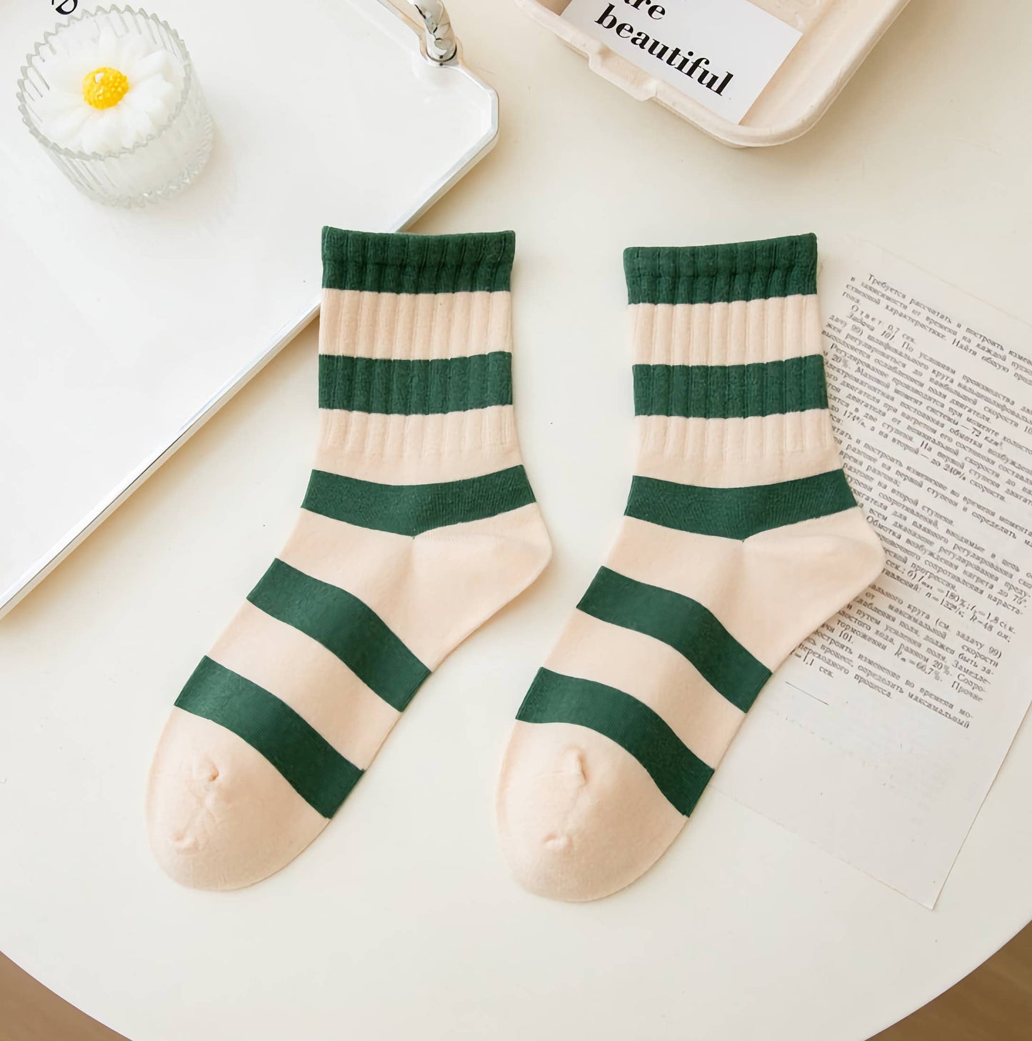 Striped Cotton Socks