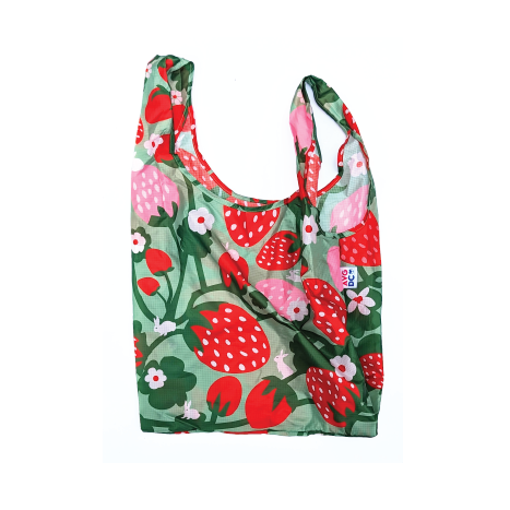 Reusable Grocery Bag - Strawberry Garden