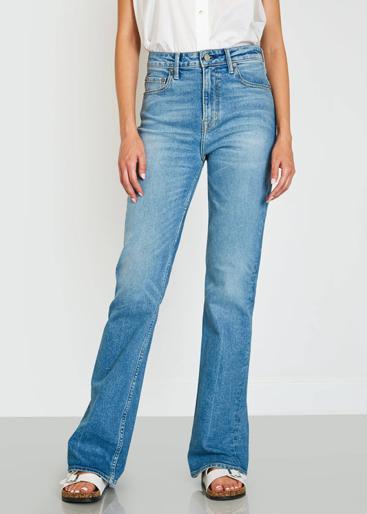 Celine High Rise Bootcut Jeans - Gretna Wash