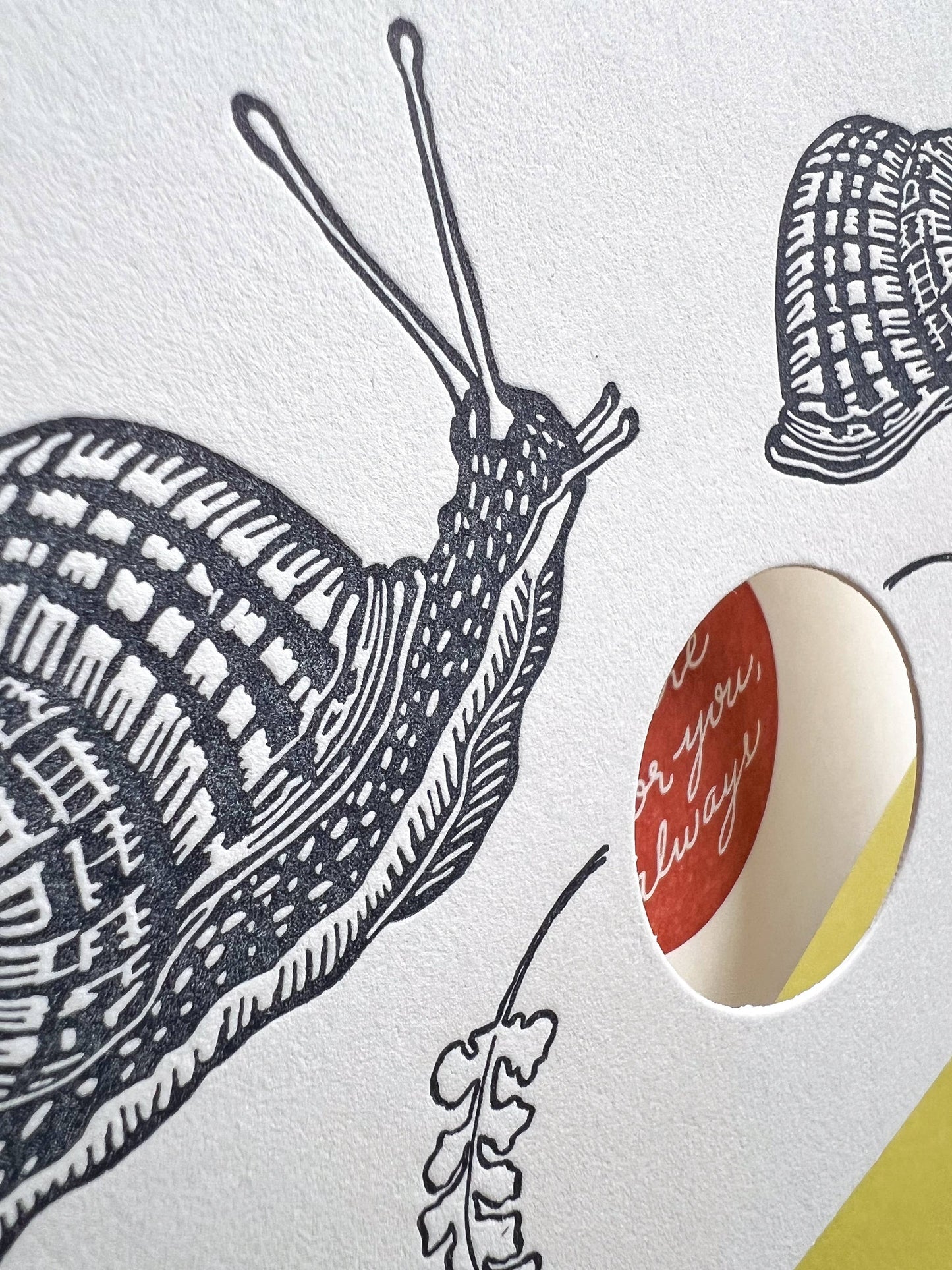 Here for you always snail card A2