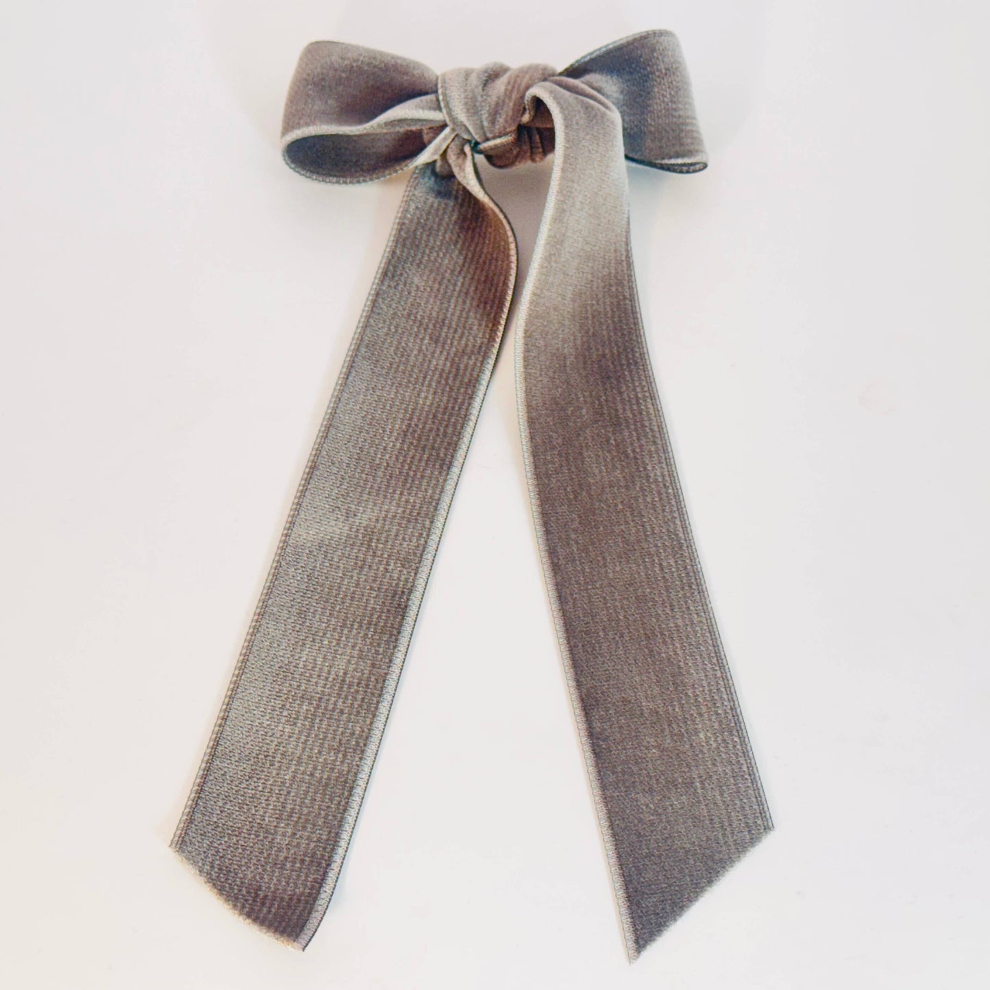 Japanese DoubleSided 1.5" Velvet Ribbon Hair Bow Barrettes