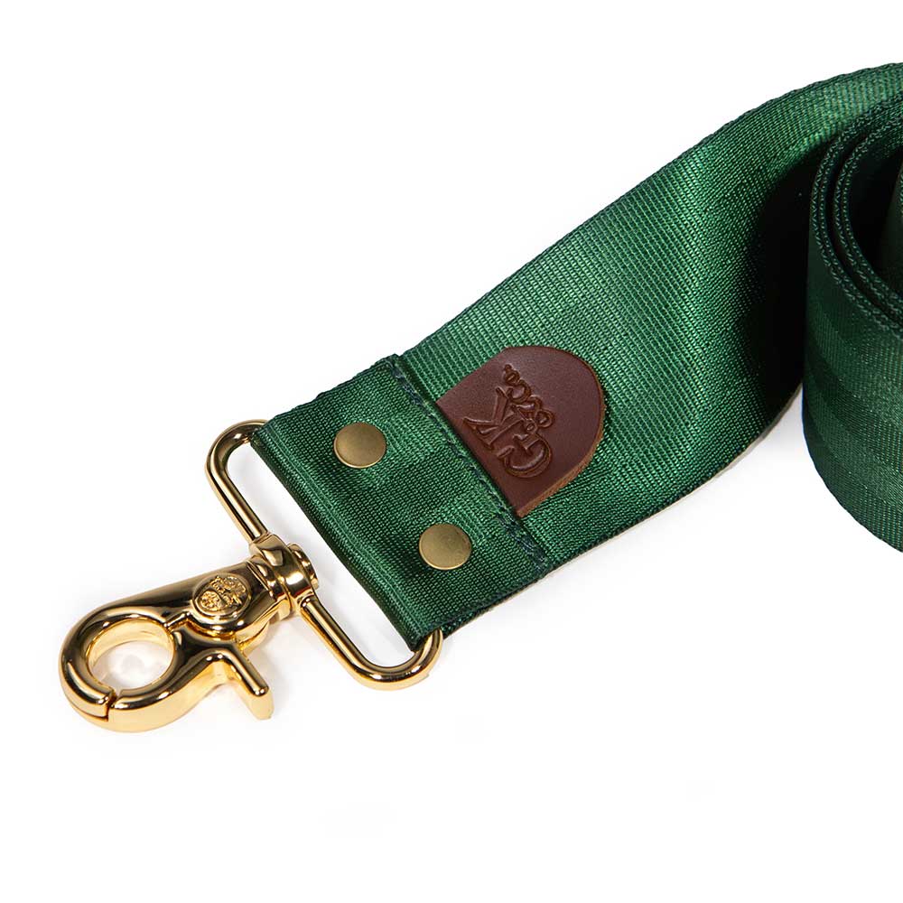 Satin Webbing Cross Body/ Shoulder Strap- Hunter Green