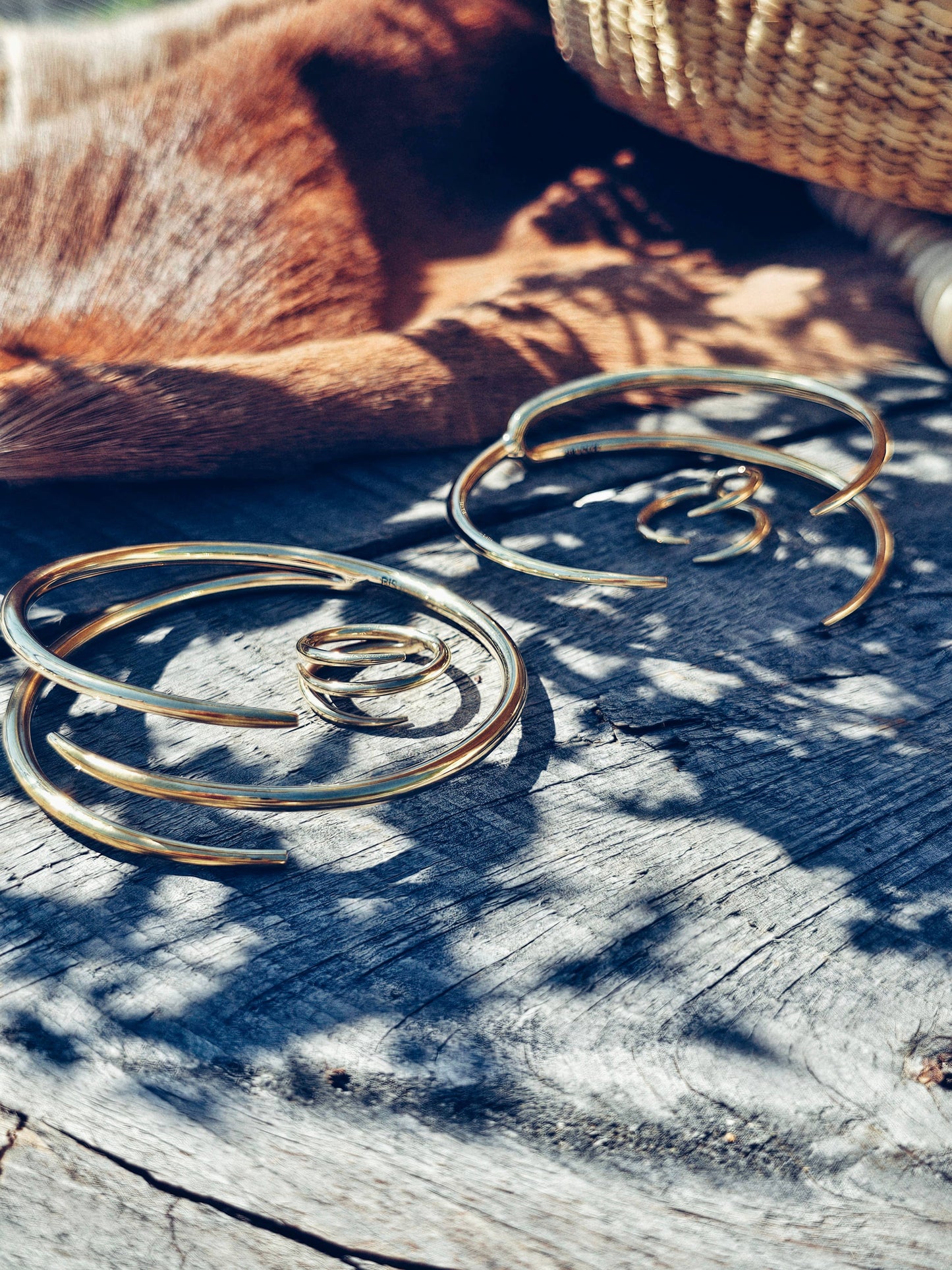 Brass ring triple spike wrap talen collection