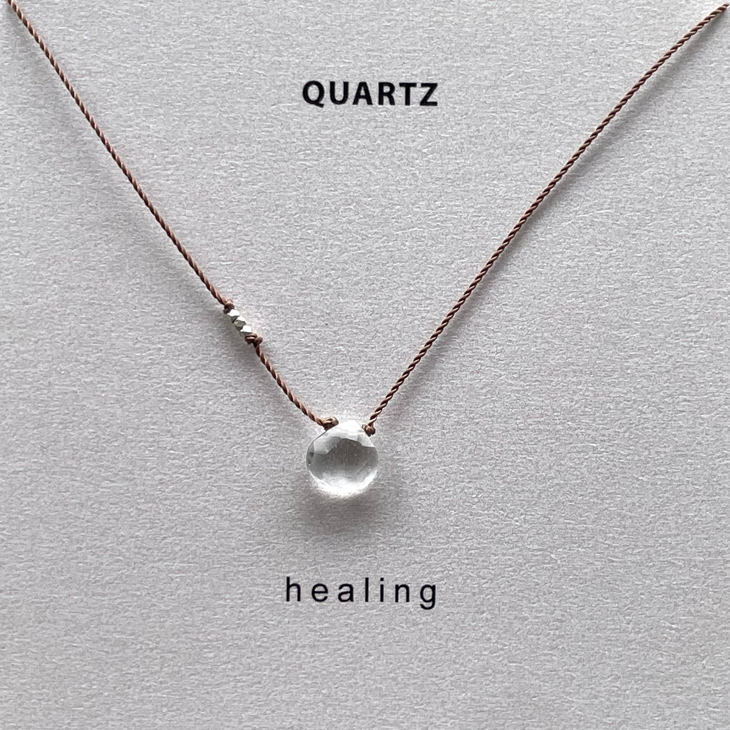 Clear Quartz Necklace- Healing