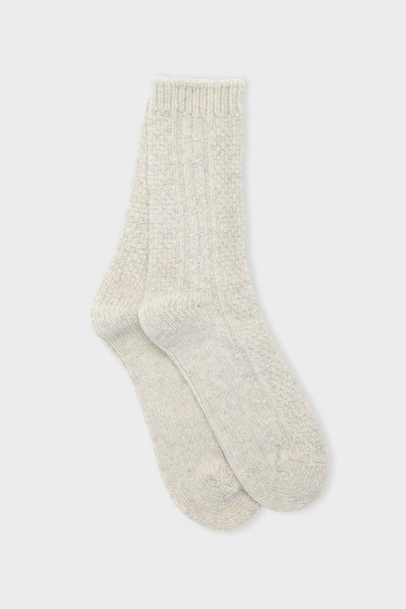 Winter socks - egret melange