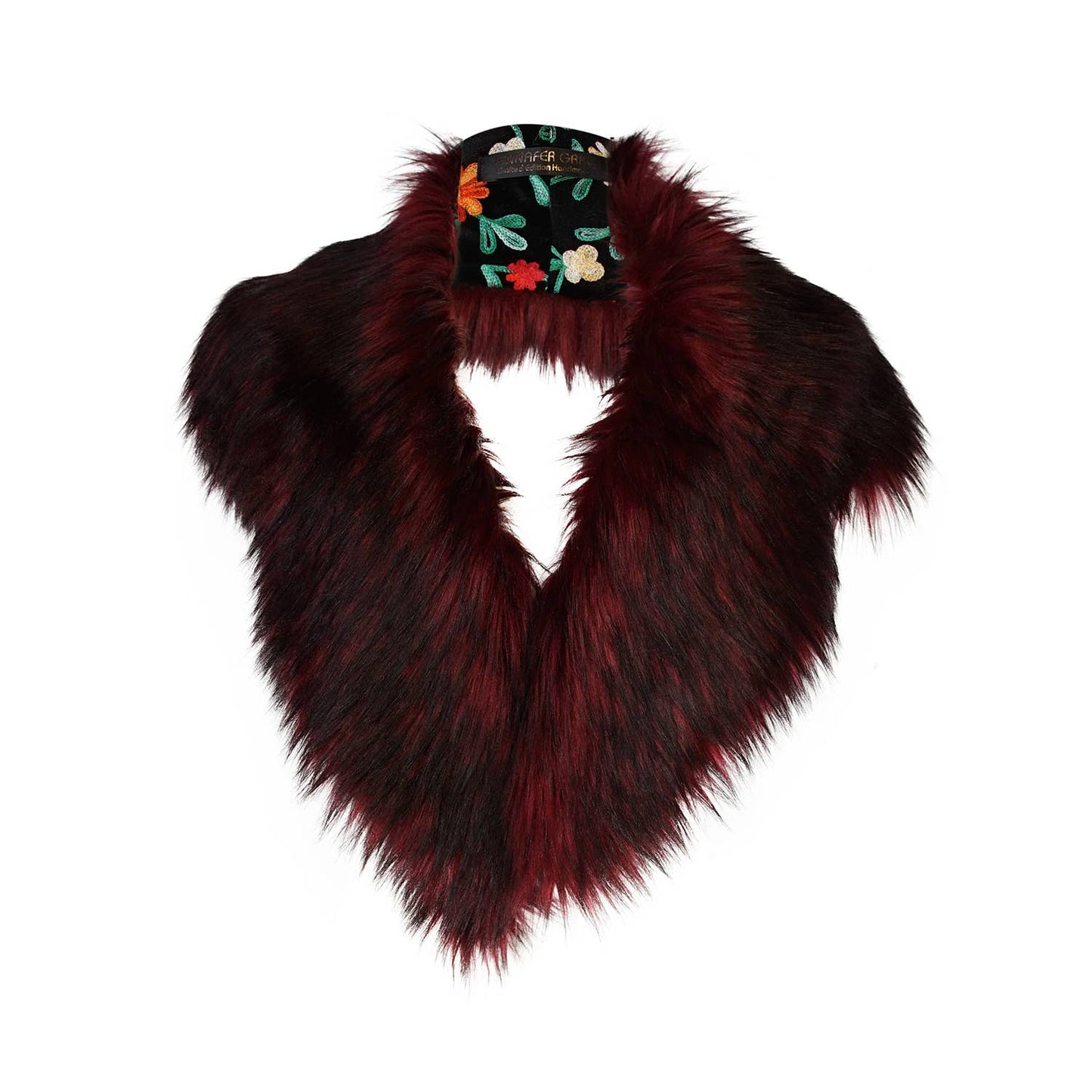 Oxblood Faux Fur Collar